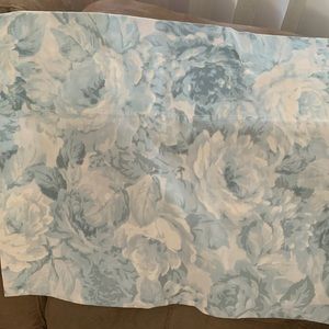 Slate Blue Flower Valance